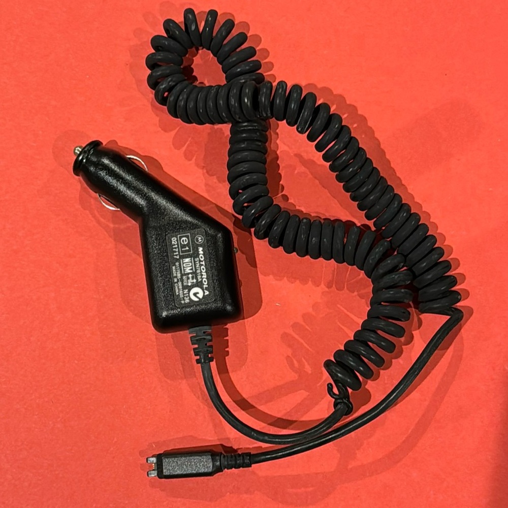 Vintage Motorola Car Charger 12v 12 volt cigarette adapter